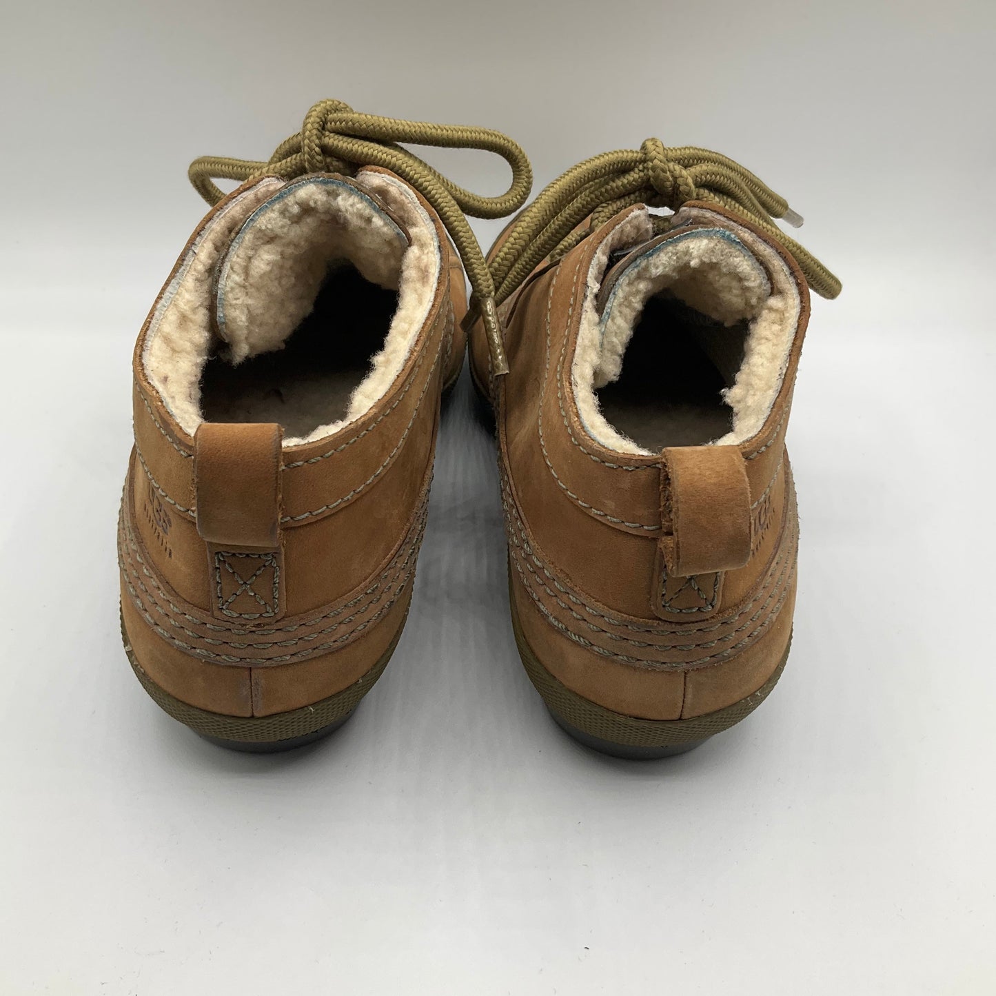 Boots Ankle Flats By Ugg In Tan, Size: 8