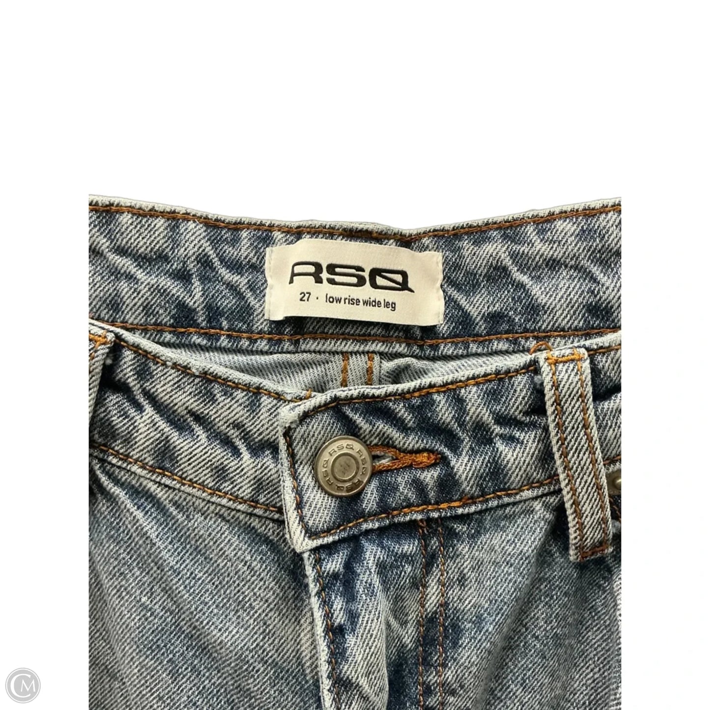 Jeans Wide Leg By Clothes Mentor In Blue Denim, Size: 28