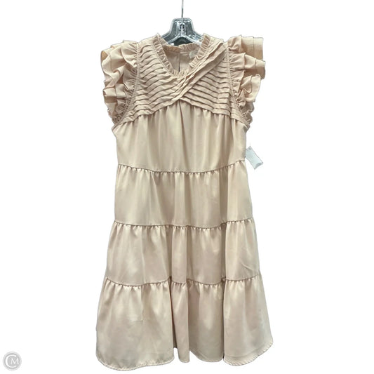 Dress Casual Midi By Entro In Tan, Size: S