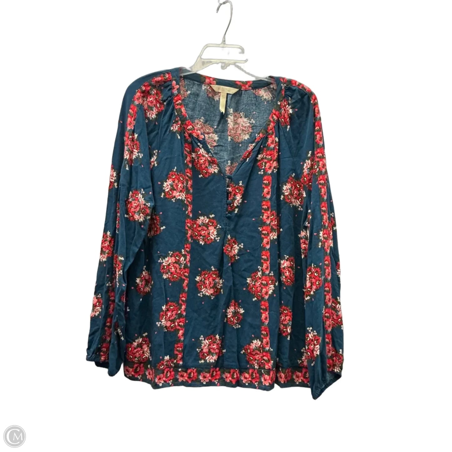 Top Long Sleeve By Clothes Mentor In Floral Print, Size: Xl
