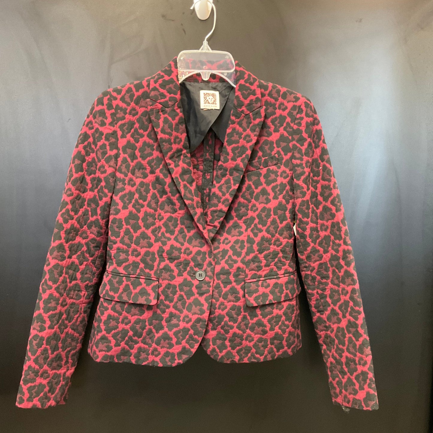 Blazer By Anne Klein In Animal Print, Size: S