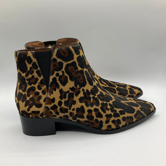 Boots Ankle Heels By Antonio Melani In Animal Print, Size: 8