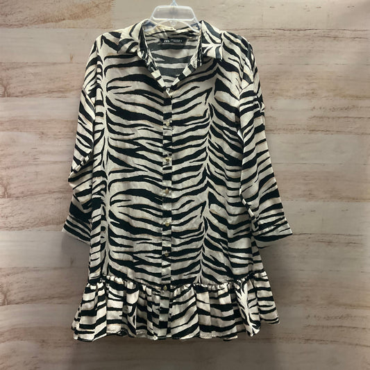 Dress Casual Short By Zara In Animal Print, Size: M