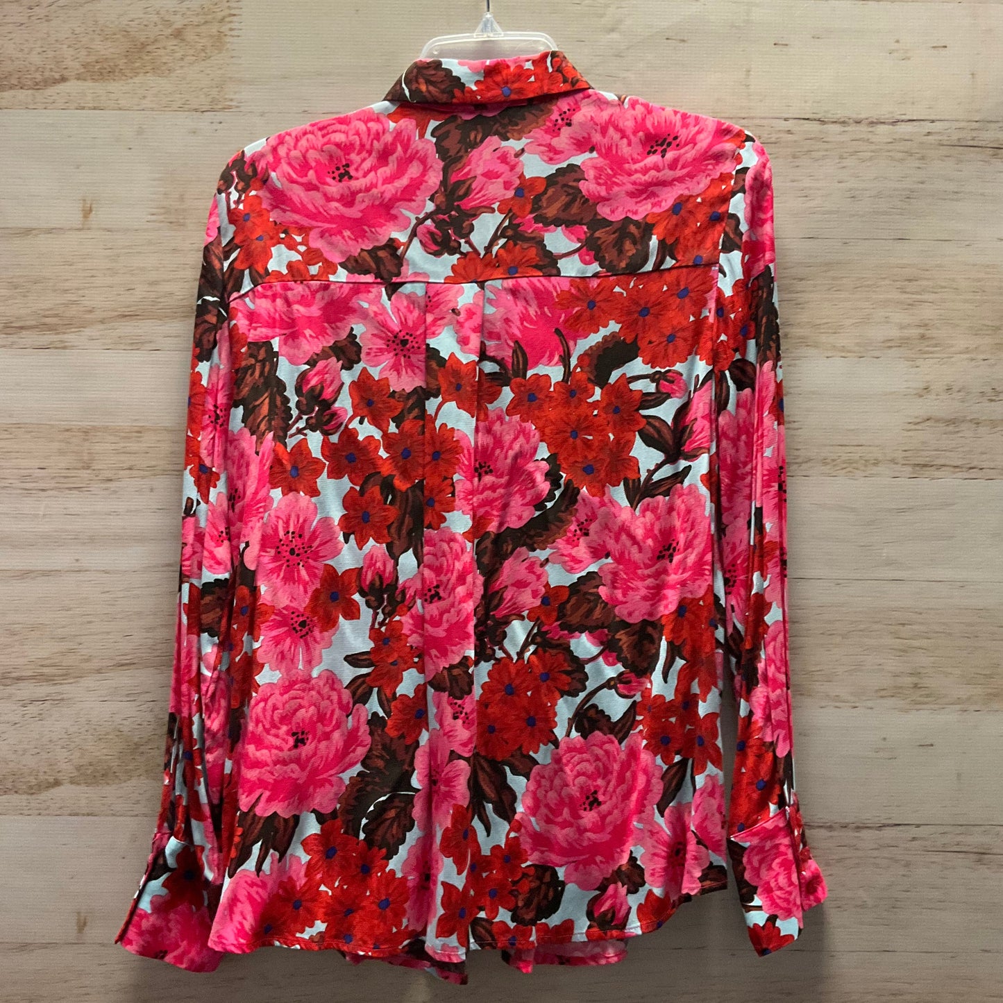 Top Long Sleeve By Zara Basic In Floral Print, Size: Xs