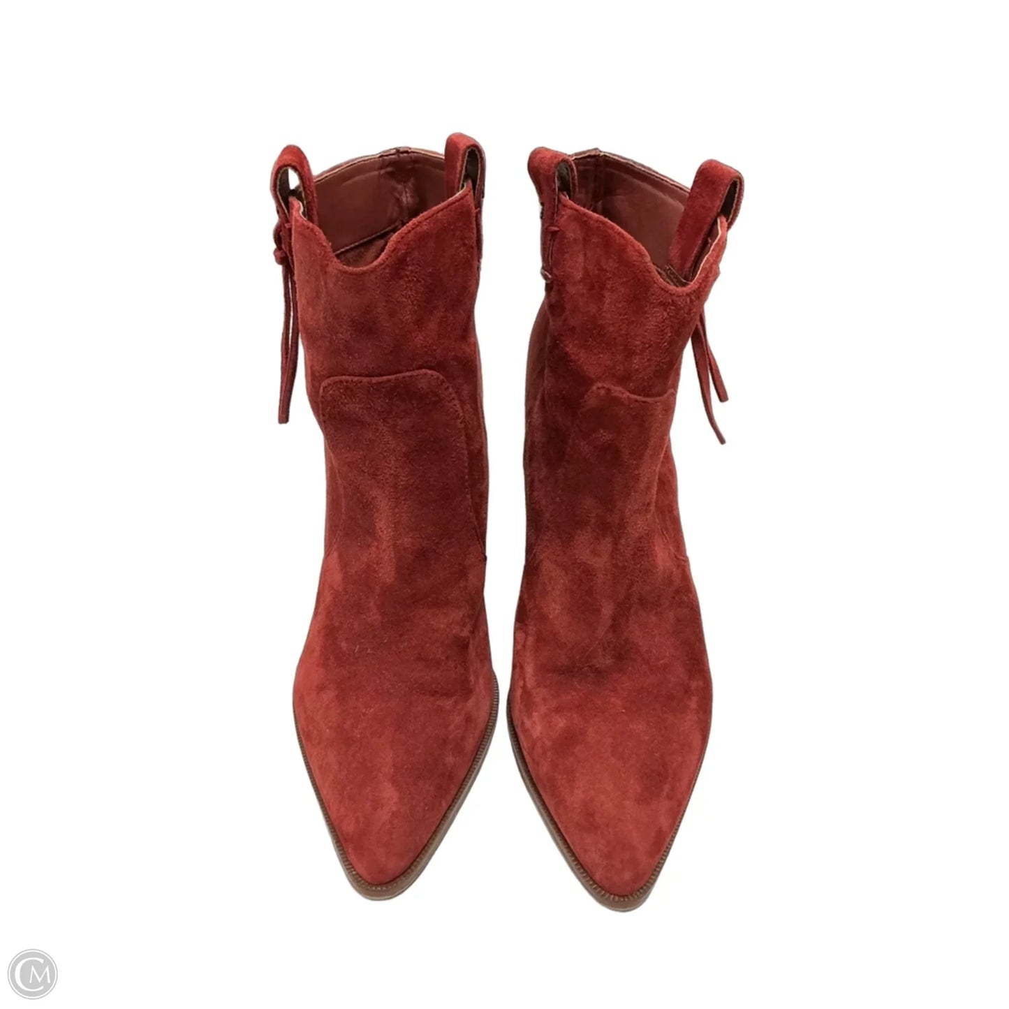 Boots Ankle Heels By Sam Edelman In Orange, Size: 9
