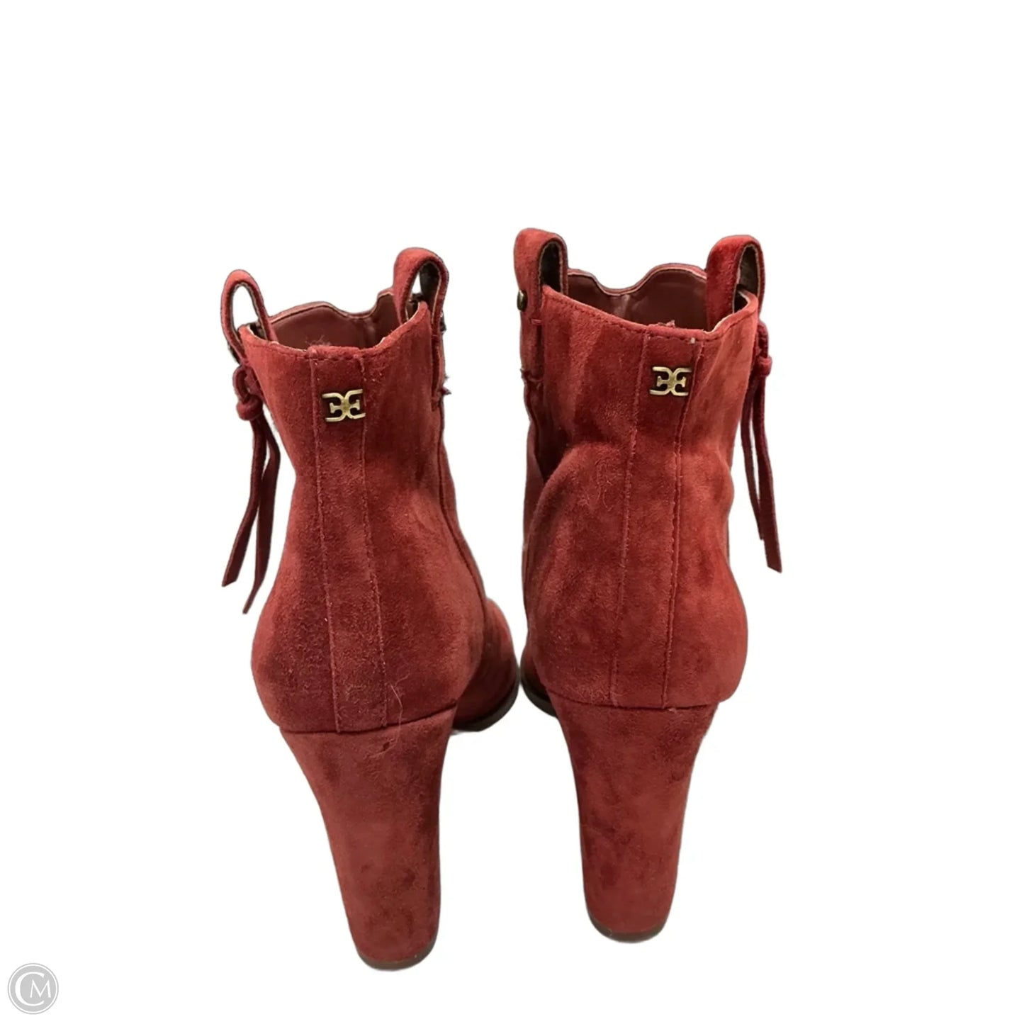Boots Ankle Heels By Sam Edelman In Orange, Size: 9