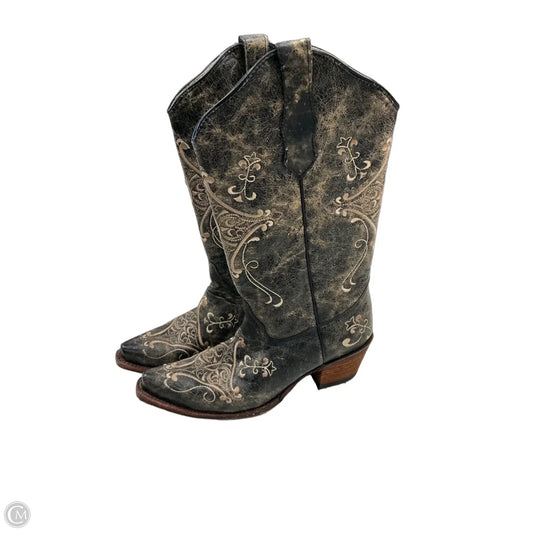 Boots Western By Clothes Mentor In Black & Cream, Size: 8