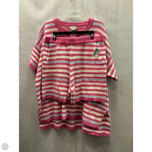 Sweater 2pc By Chicsoul In Pink, Size: 2x