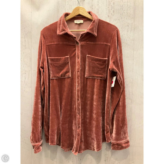 Top Long Sleeve By Umgee In Pink, Size: L