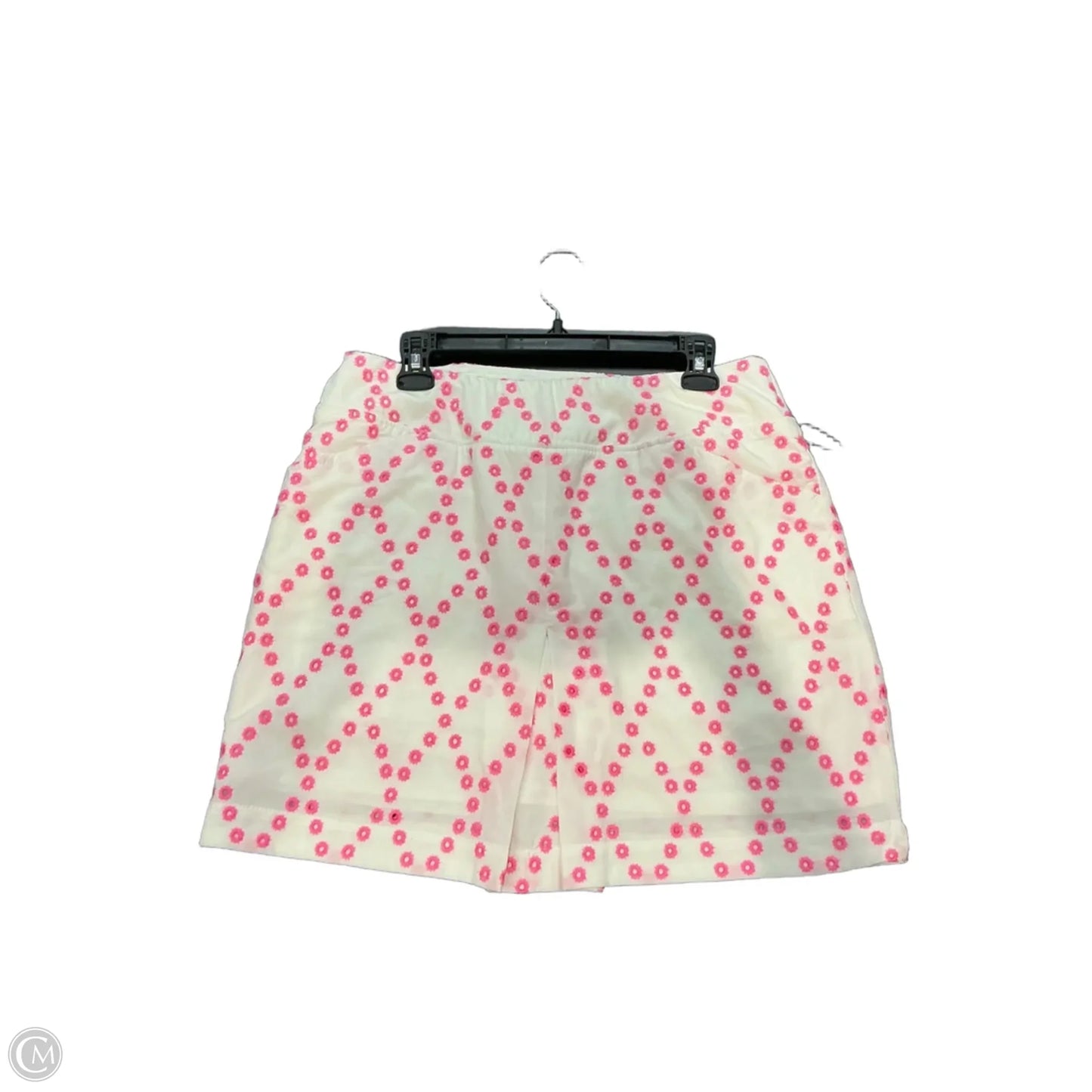 Skort Designer By Lilly Pulitzer In Pink & White, Size: 10