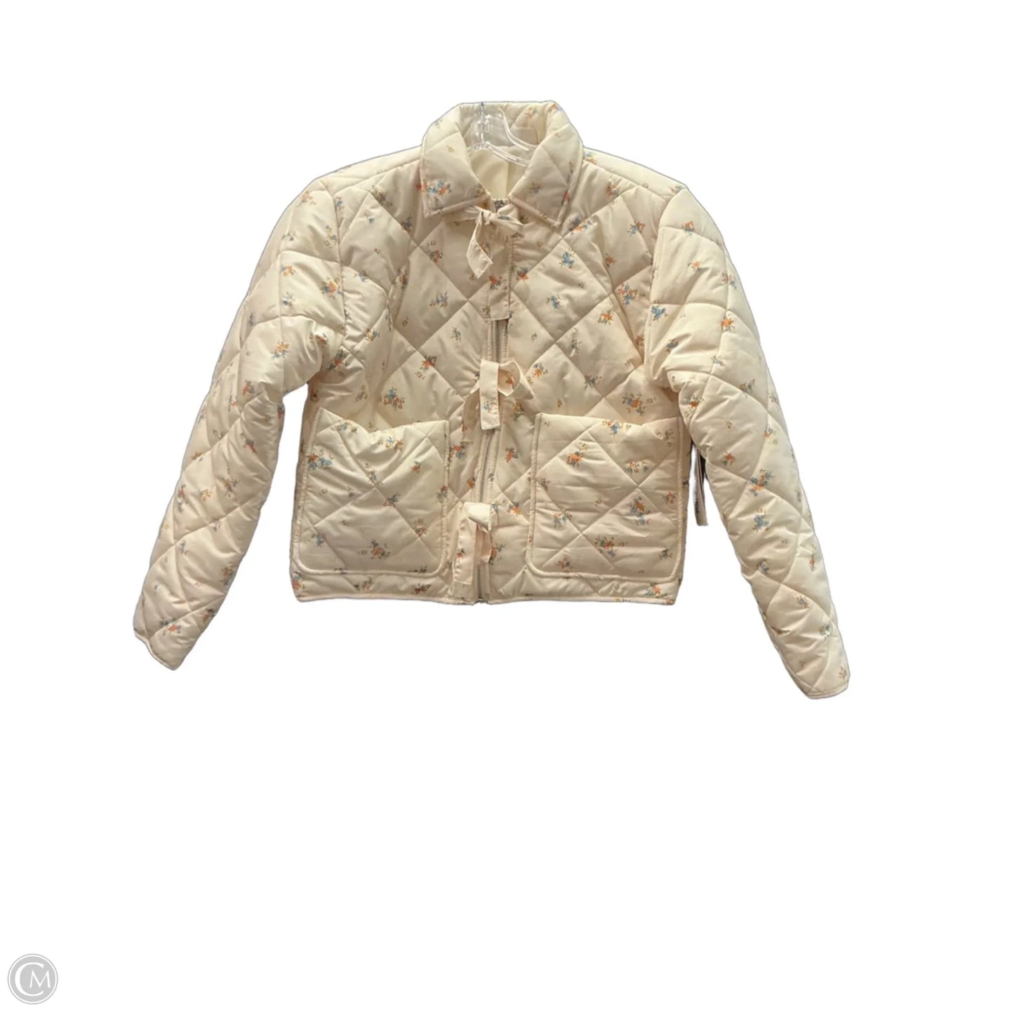 Coat Puffer & Quilted By No Boundaries In White, Size: S