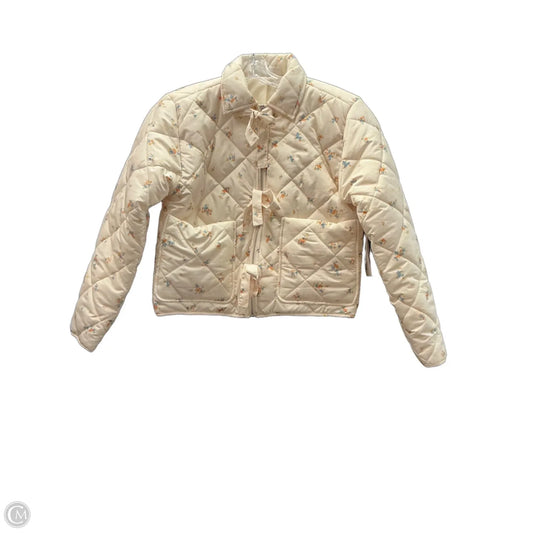 Coat Puffer & Quilted By No Boundaries In White, Size: S