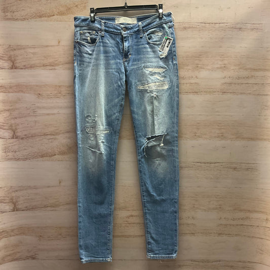 Jeans Skinny By Abercrombie And Fitch In Blue, Size: 4