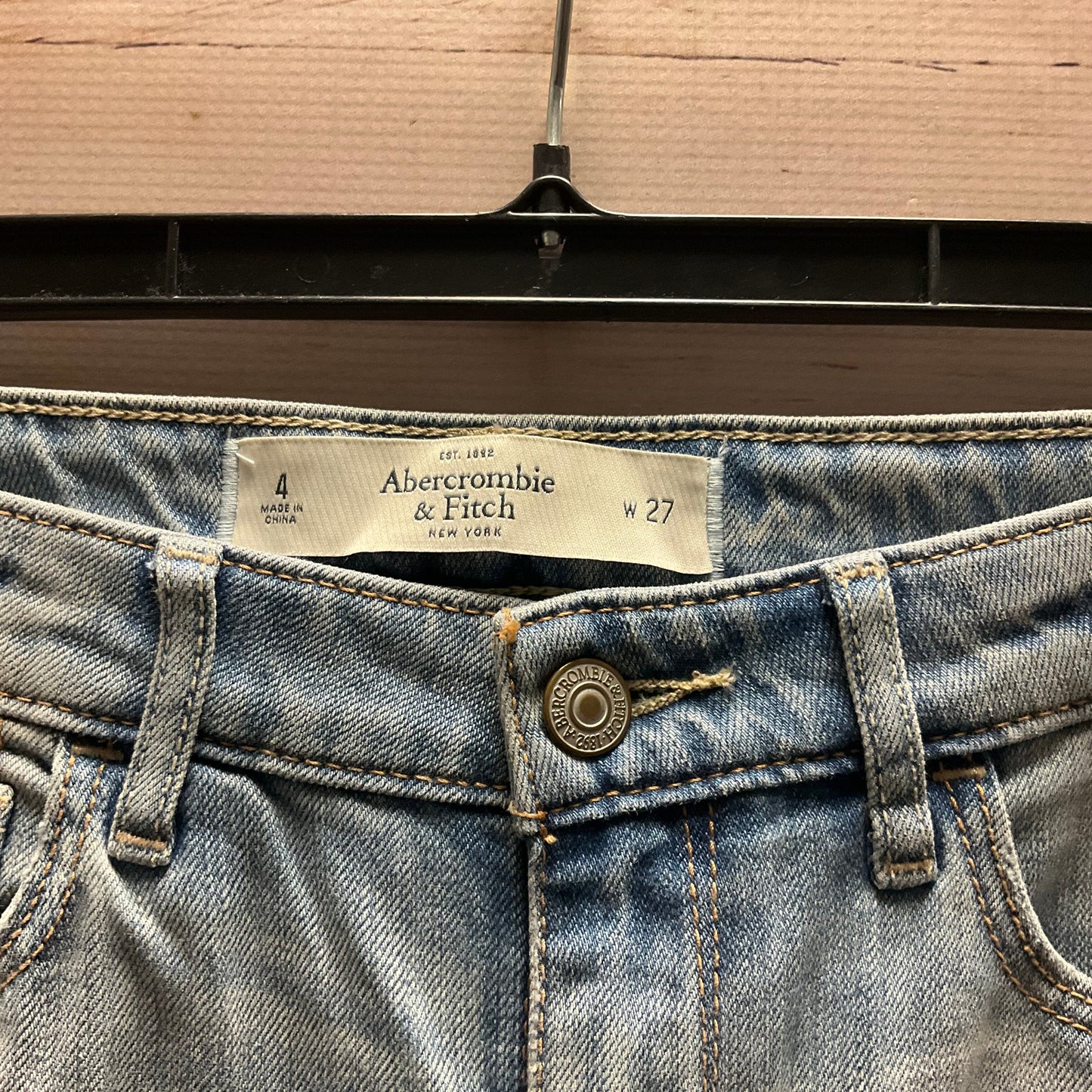 Jeans Skinny By Abercrombie And Fitch In Blue, Size: 4