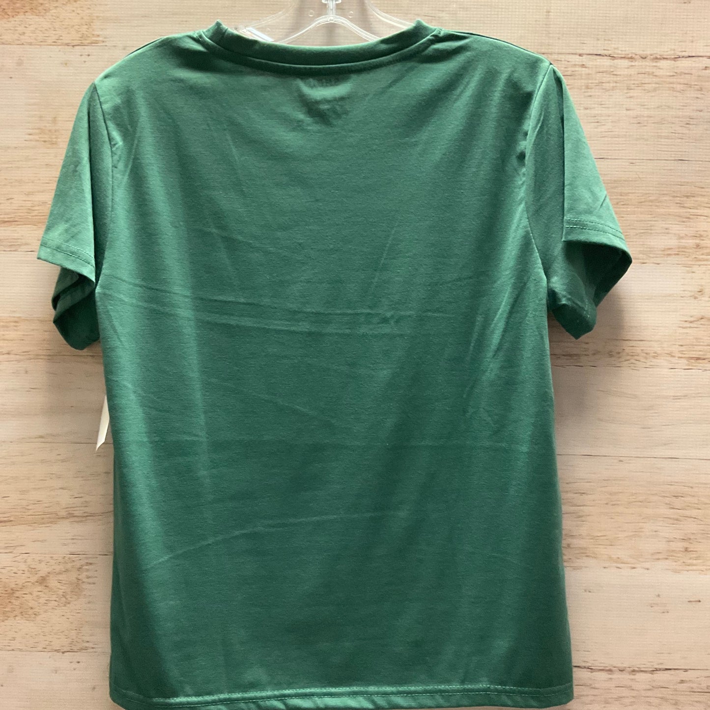 Top Short Sleeve By Shein In Green, Size: M