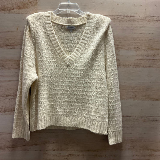 Sweater By Evereve In Cream, Size: L