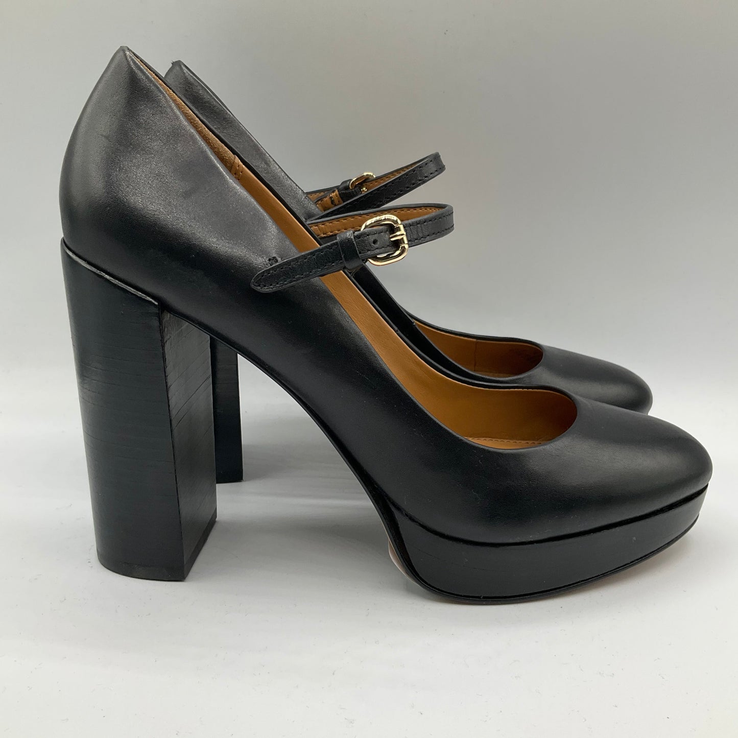 Shoes Heels Block By Coach In Black, Size: 8.5