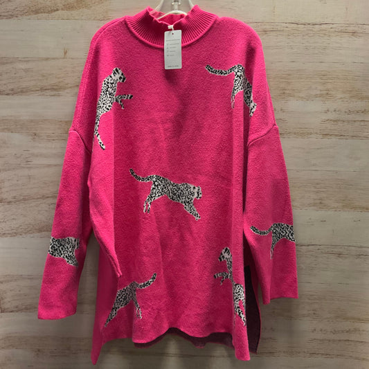 Sweater By Clothes Mentor In Pink, Size: Xl