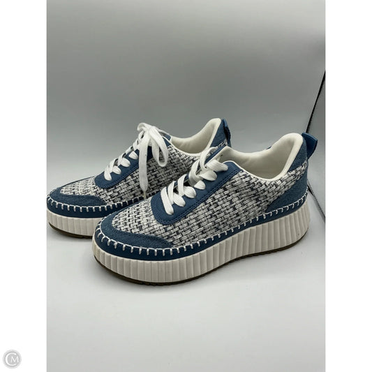 Shoes Sneakers By Universal Thread In Blue & White, Size: 7