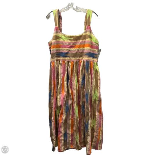 Dress Casual Midi By Nic + Zoe In Multi-colored, Size: Xl