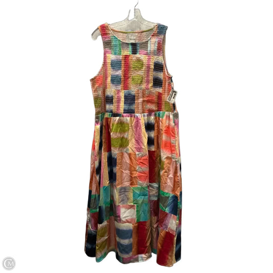 Dress Casual Midi By Nic + Zoe In Multi-colored, Size: Xl
