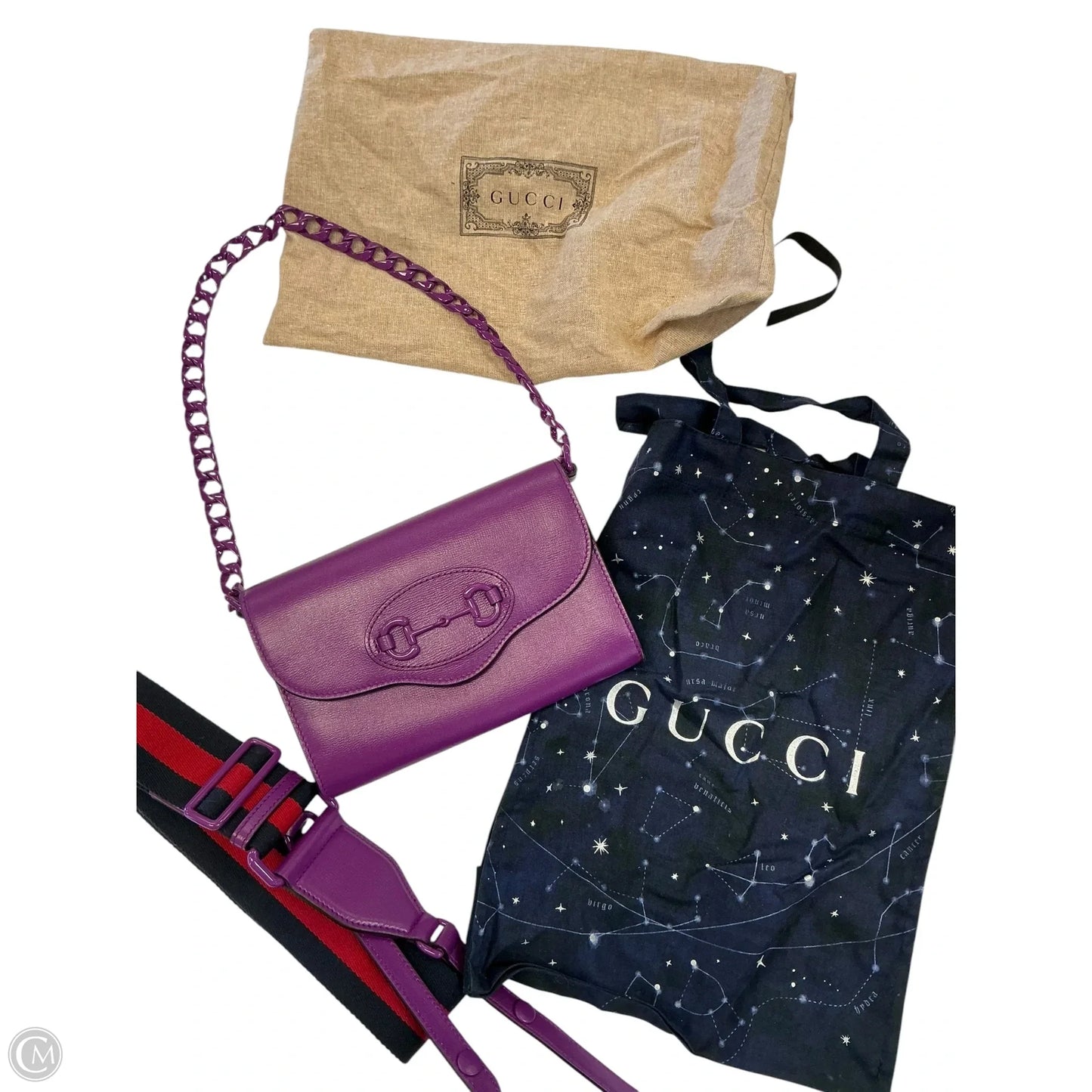 Crossbody Luxury Designer By Gucci, Size: Small