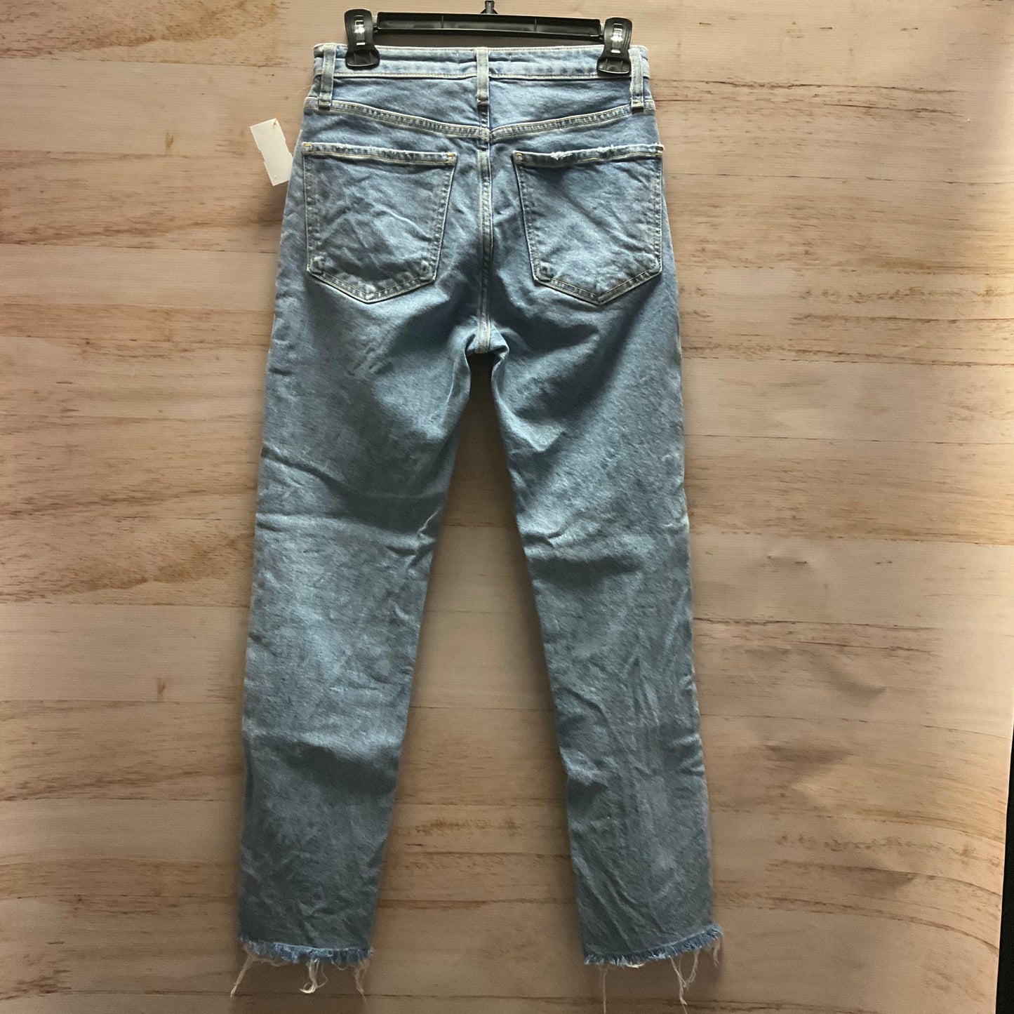 Jeans Straight By Zara In Blue Denim, Size: 4