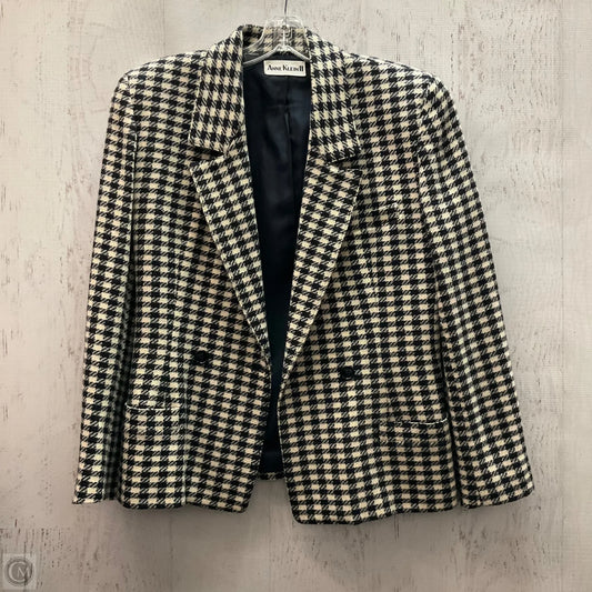 Blazer By Anne Klein In Black & White, Size: M