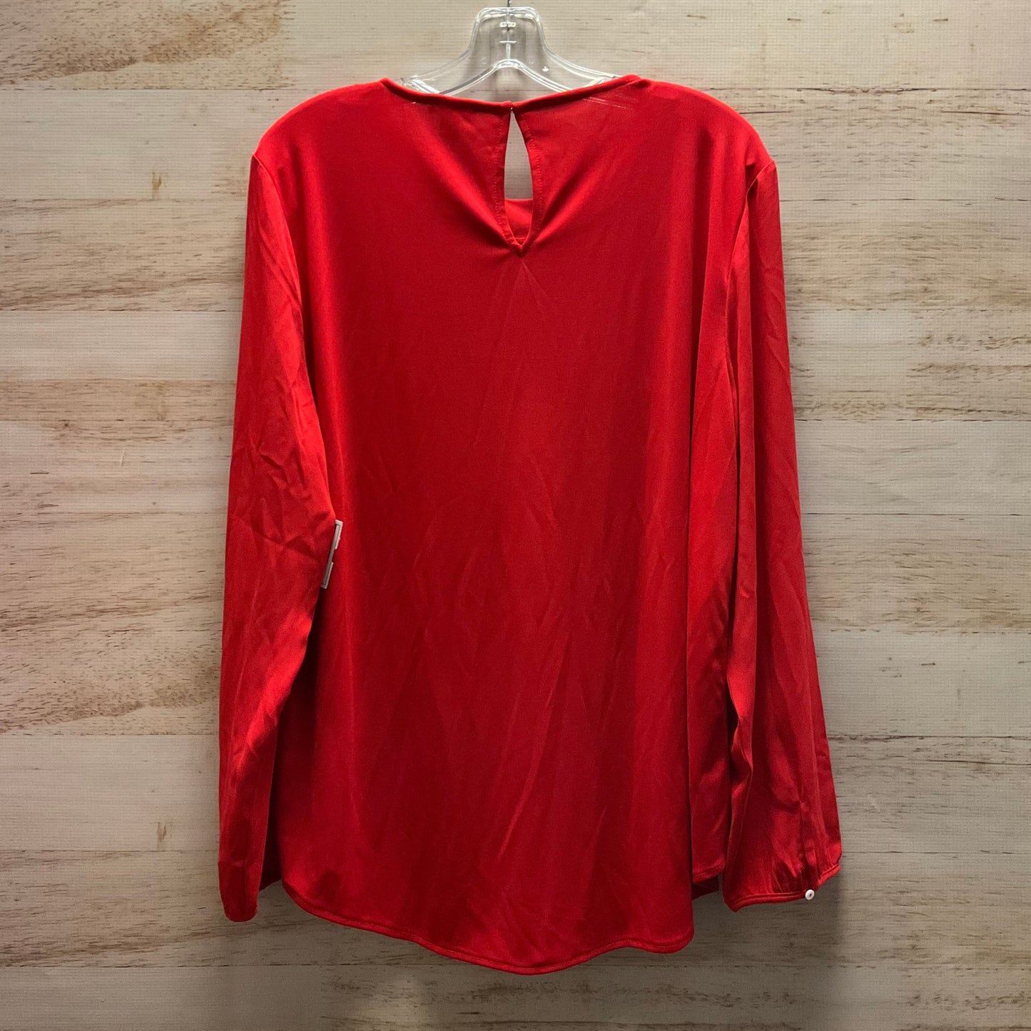 Top Long Sleeve By Ann Taylor In Red, Size: Xxl