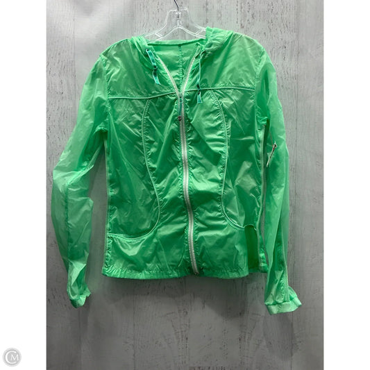 Athletic Jacket By Lululemon In Green, Size: 8
