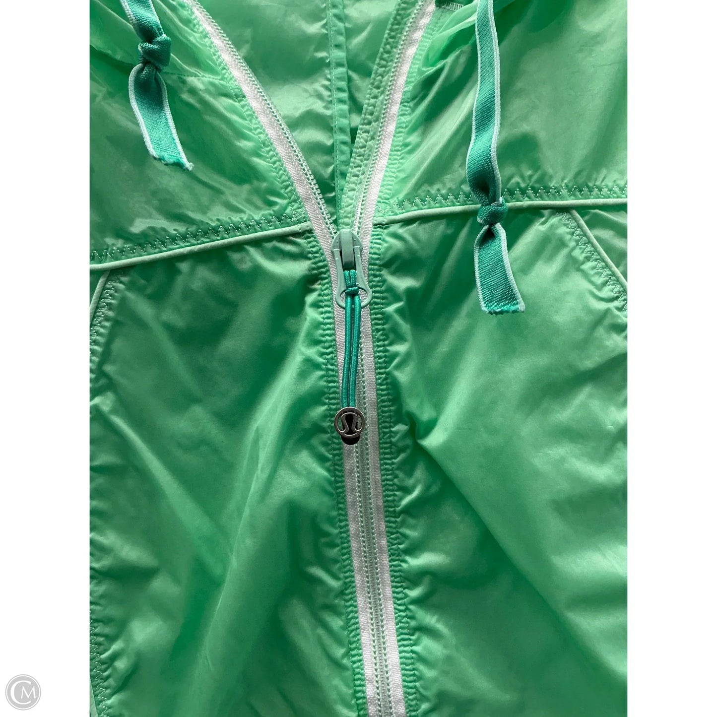 Athletic Jacket By Lululemon In Green, Size: 8