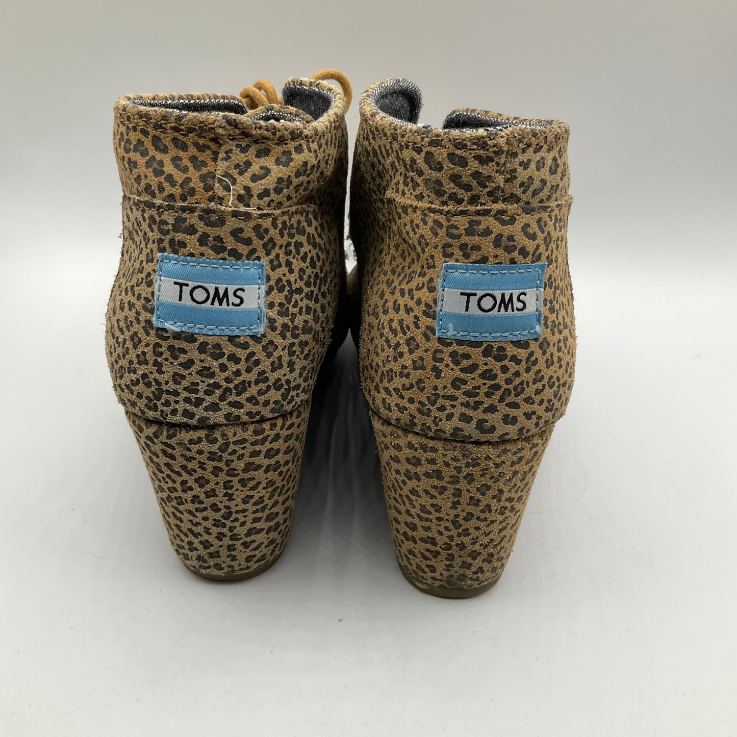 Shoes Heels Platform By Toms In Animal Print, Size: 9