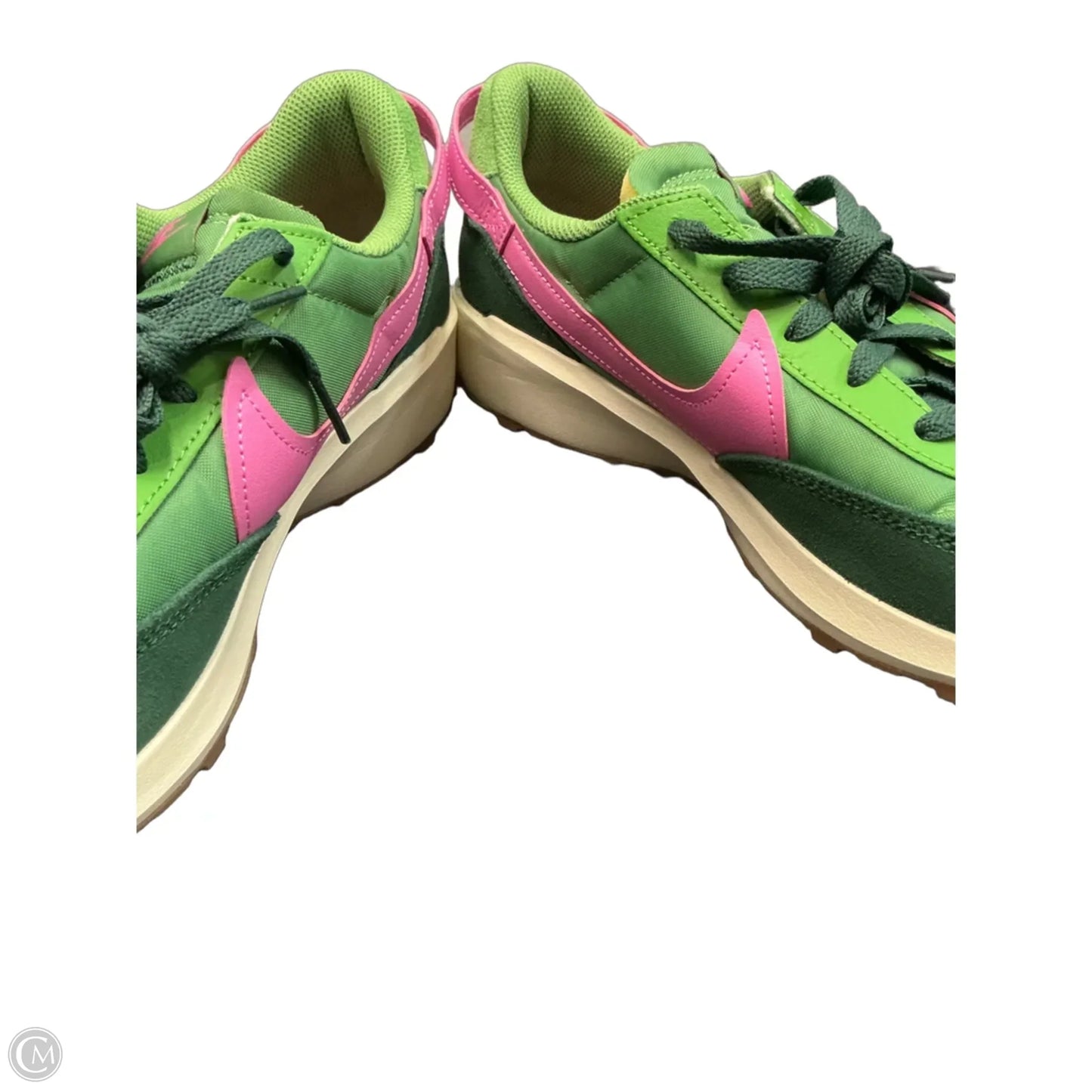 Shoes Sneakers By Nike In Green & Pink, Size: 12
