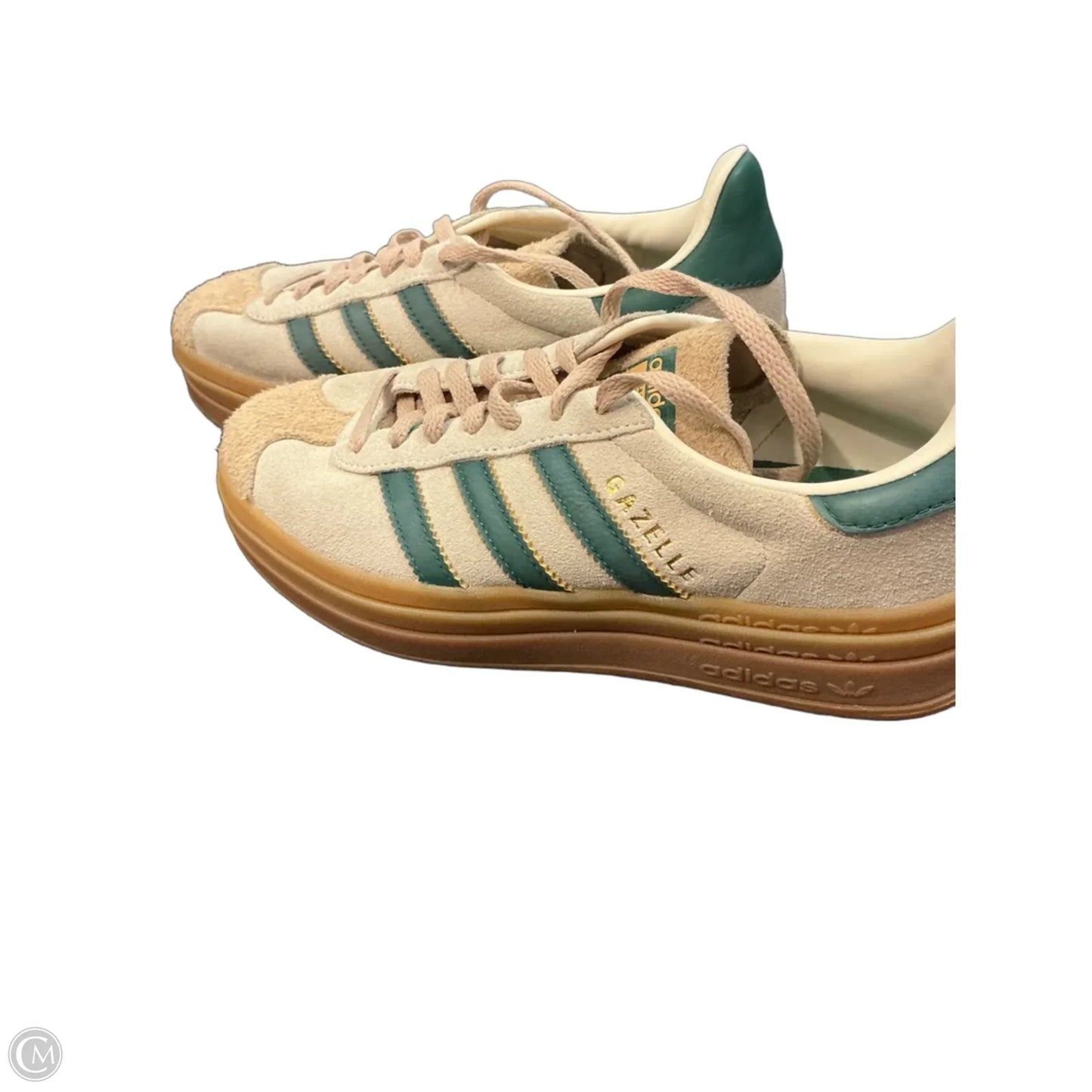 Shoes Sneakers By Adidas In Cream & Green, Size: 6.5