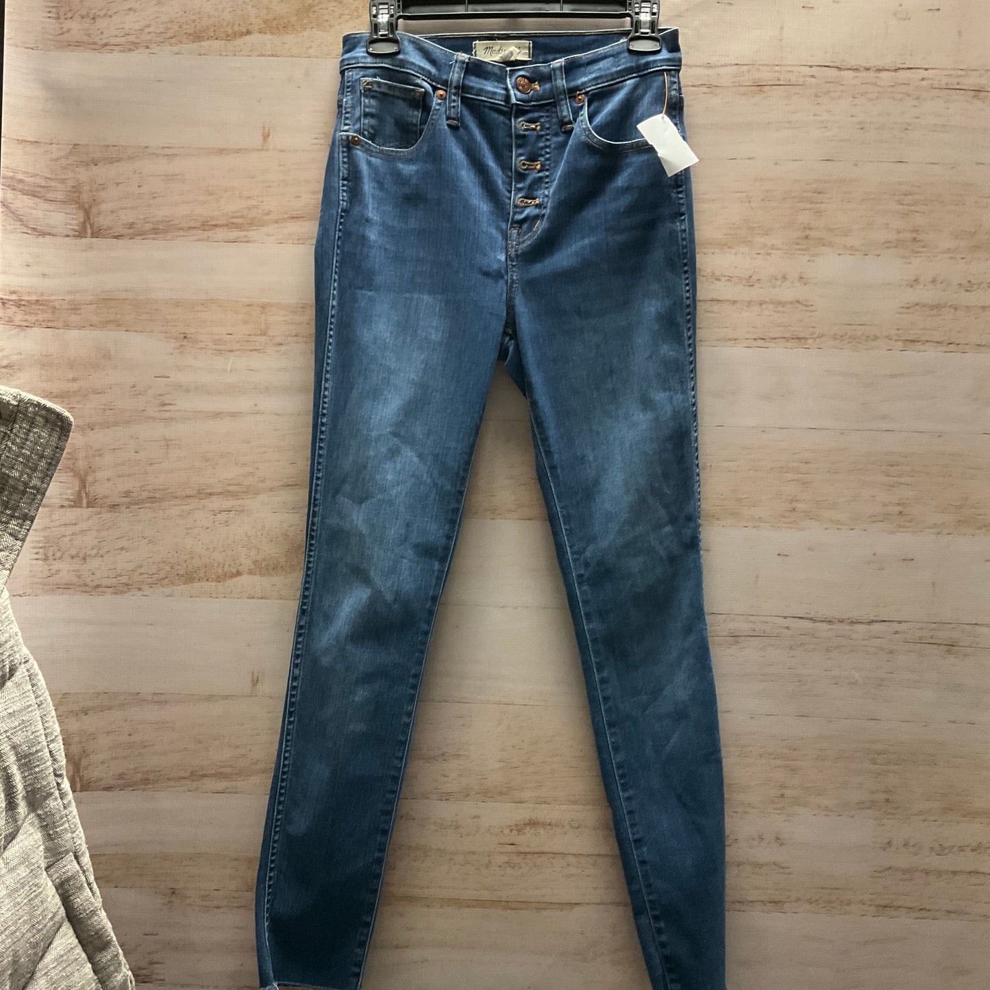 Jeans Skinny By Madewell In Blue Denim, Size: 4