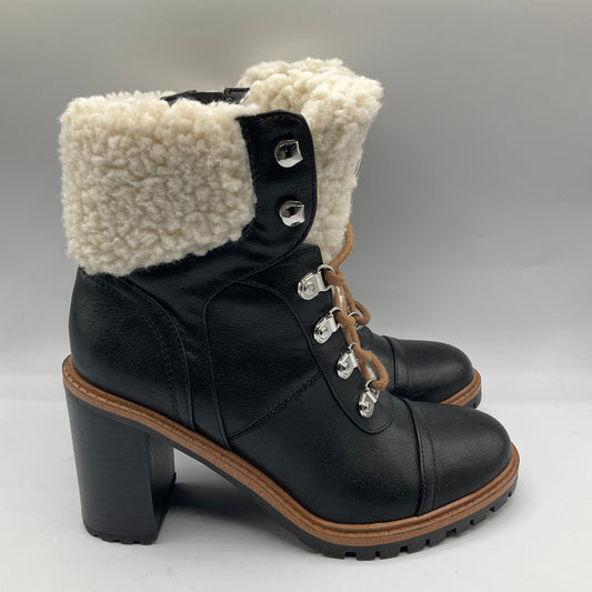 Boots Ankle Heels By Nine West In Black, Size: 6.5