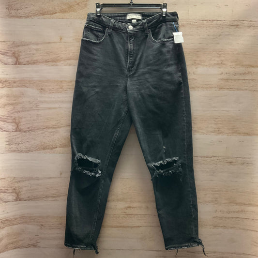 Jeans Straight By Abercrombie And Fitch In Black, Size: 6