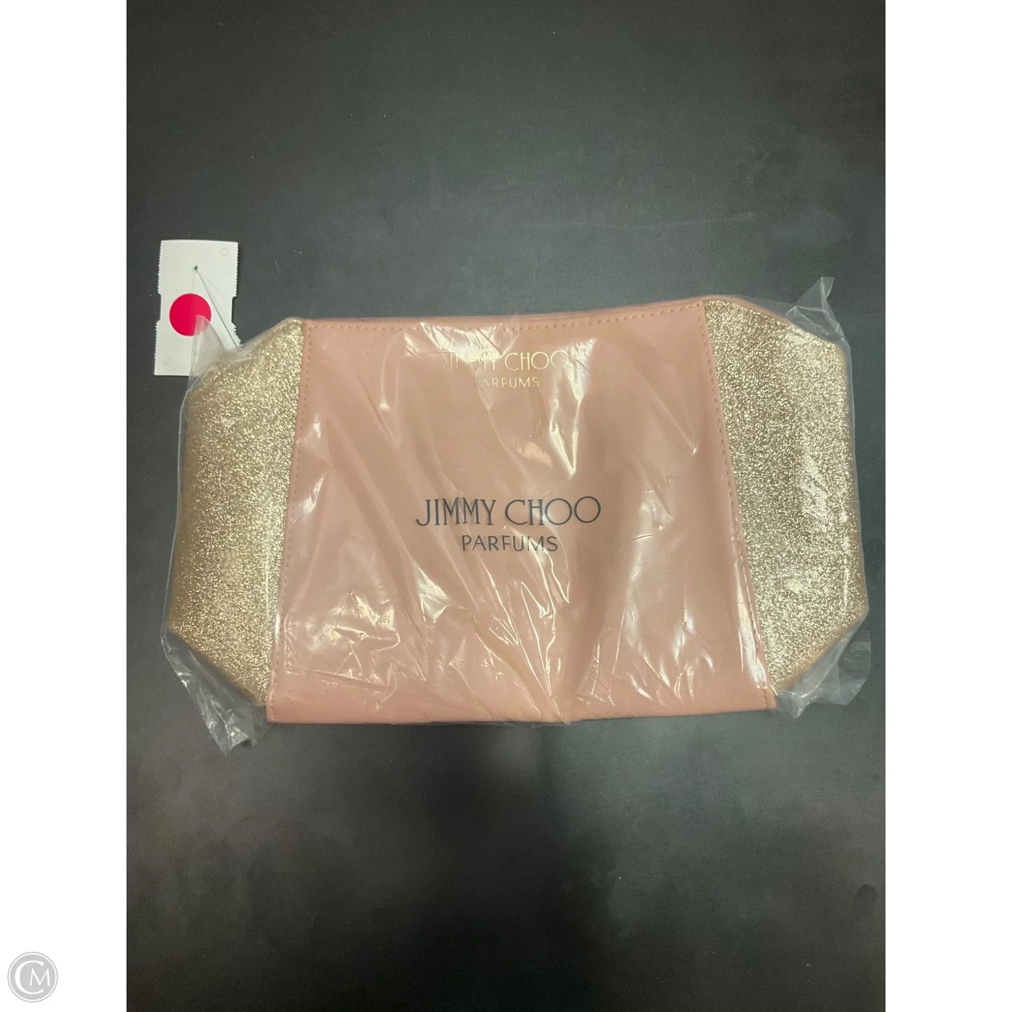 Makeup Bag Luxury Designer By Jimmy Choo, Size: Medium