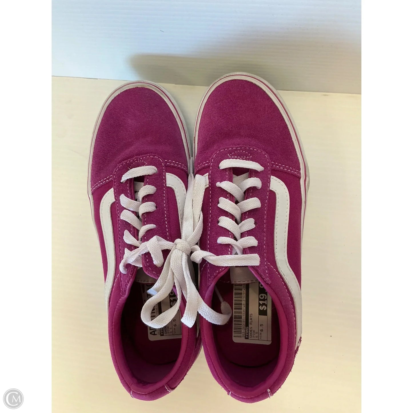 Shoes Flats By Vans In Pink, Size: 6.5