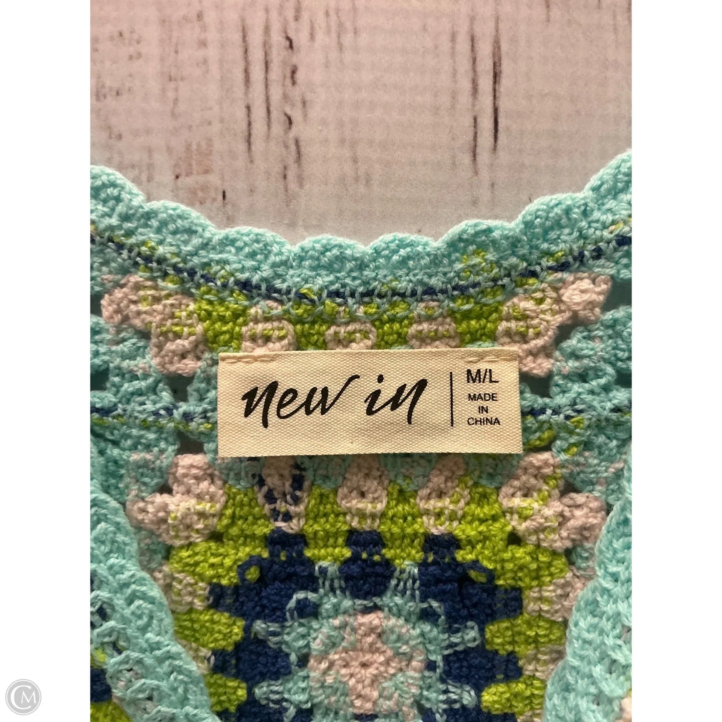 Top Sleeveless By New In In Blue & Green, Size: M