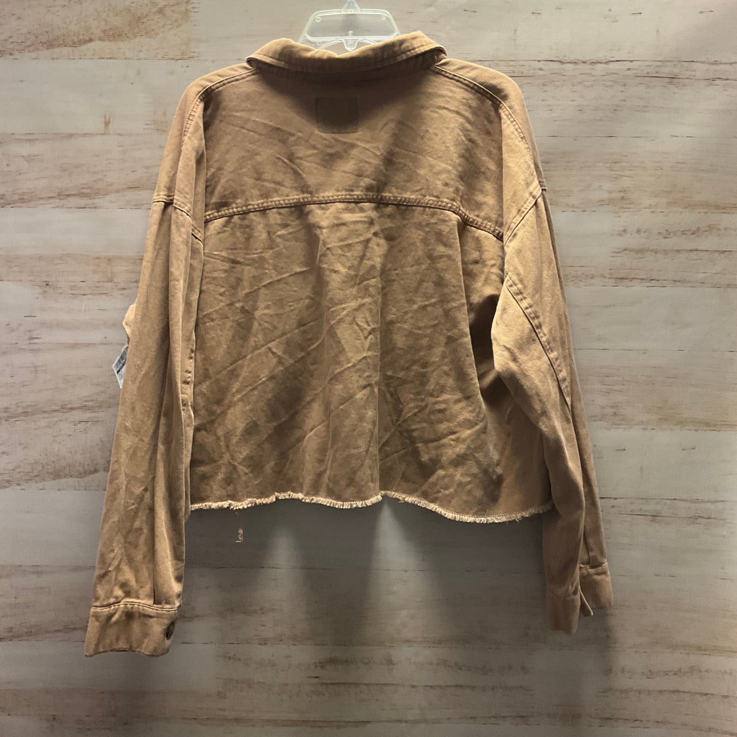 Top Long Sleeve By Clothes Mentor In Brown, Size: 2x