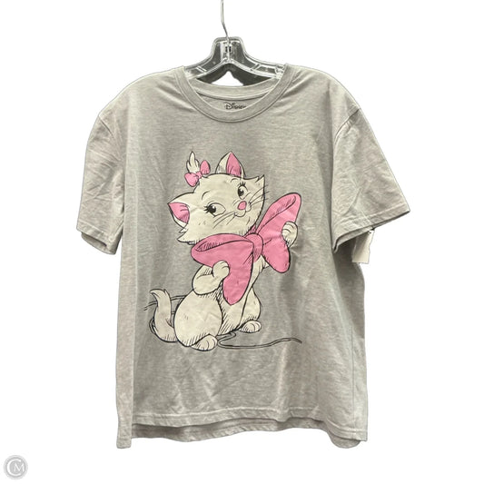 Top Short Sleeve By Disney Store In Grey, Size: Xl