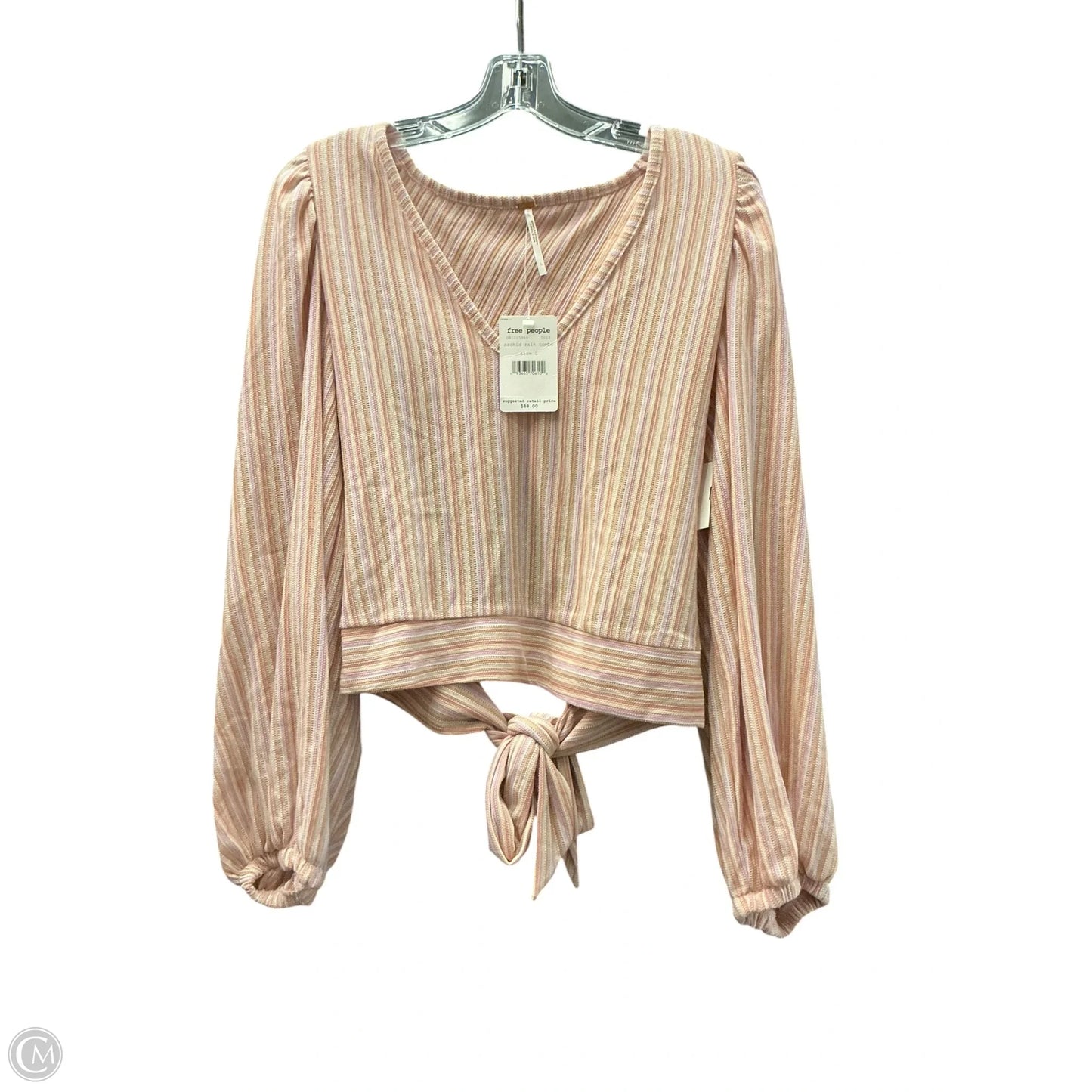Top Long Sleeve By Free People In Pink, Size: L