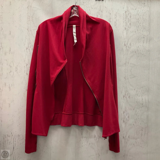 Athletic Jacket By Lululemon In Red, Size: 6