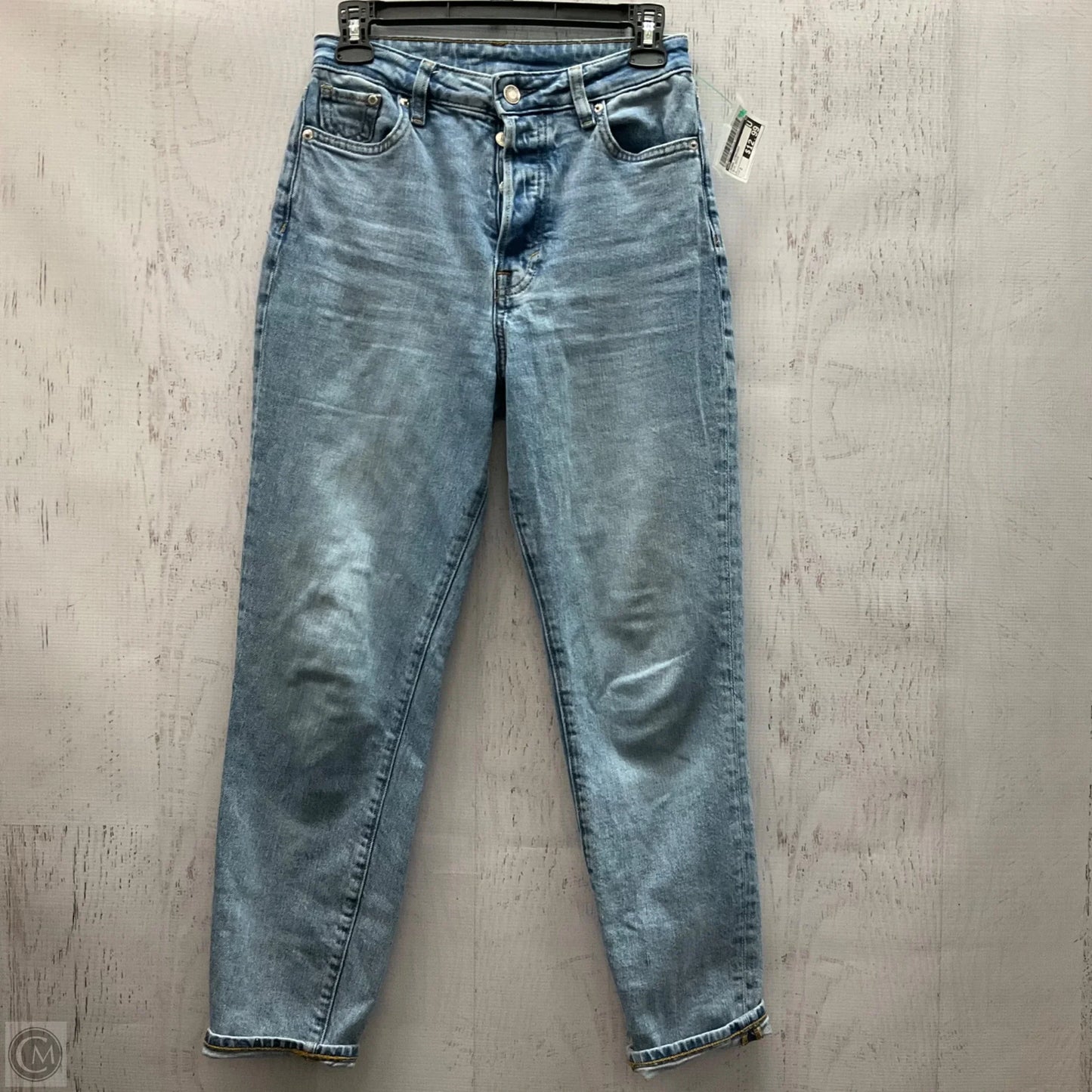 Jeans Straight By H&m In Blue Denim, Size: 2