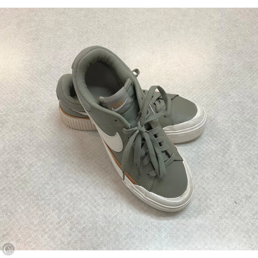 Shoes Sneakers By Nike In Green, Size: 9