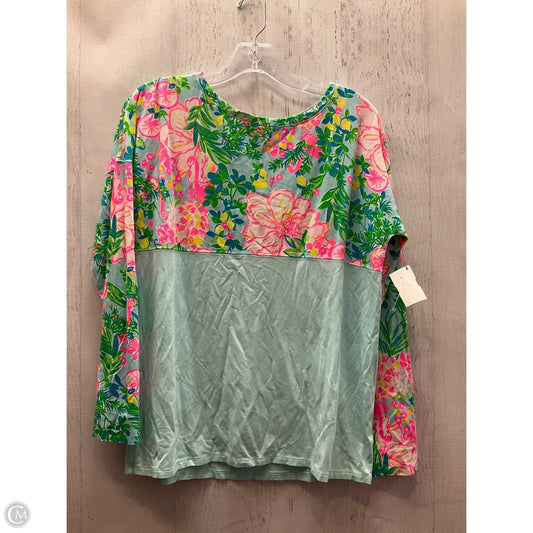 Top Long Sleeve Designer By Lilly Pulitzer In Blue, Size: S