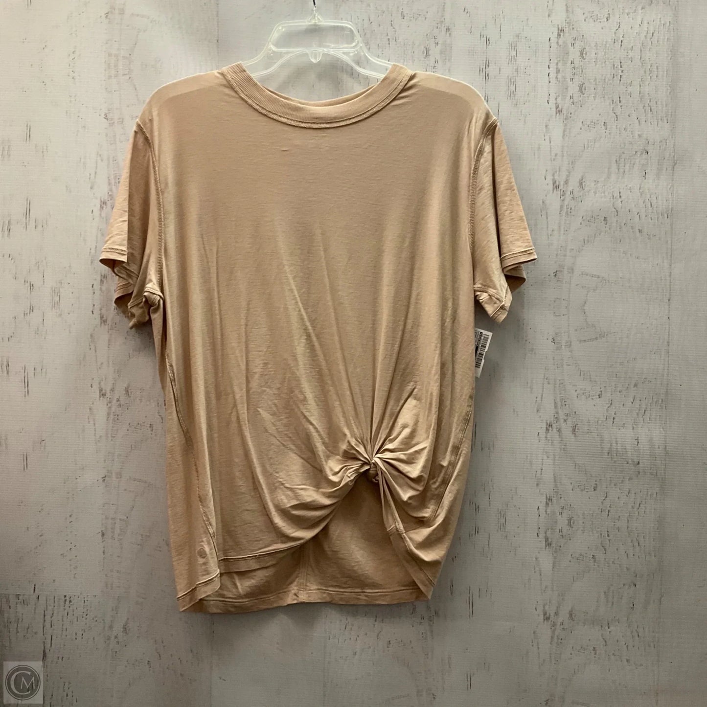 Athletic Top Short Sleeve By Lululemon In Brown, Size: M