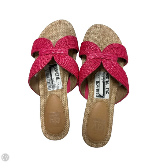 Sandals Flats By Dolce Vita In Pink & Tan, Size: 8.5