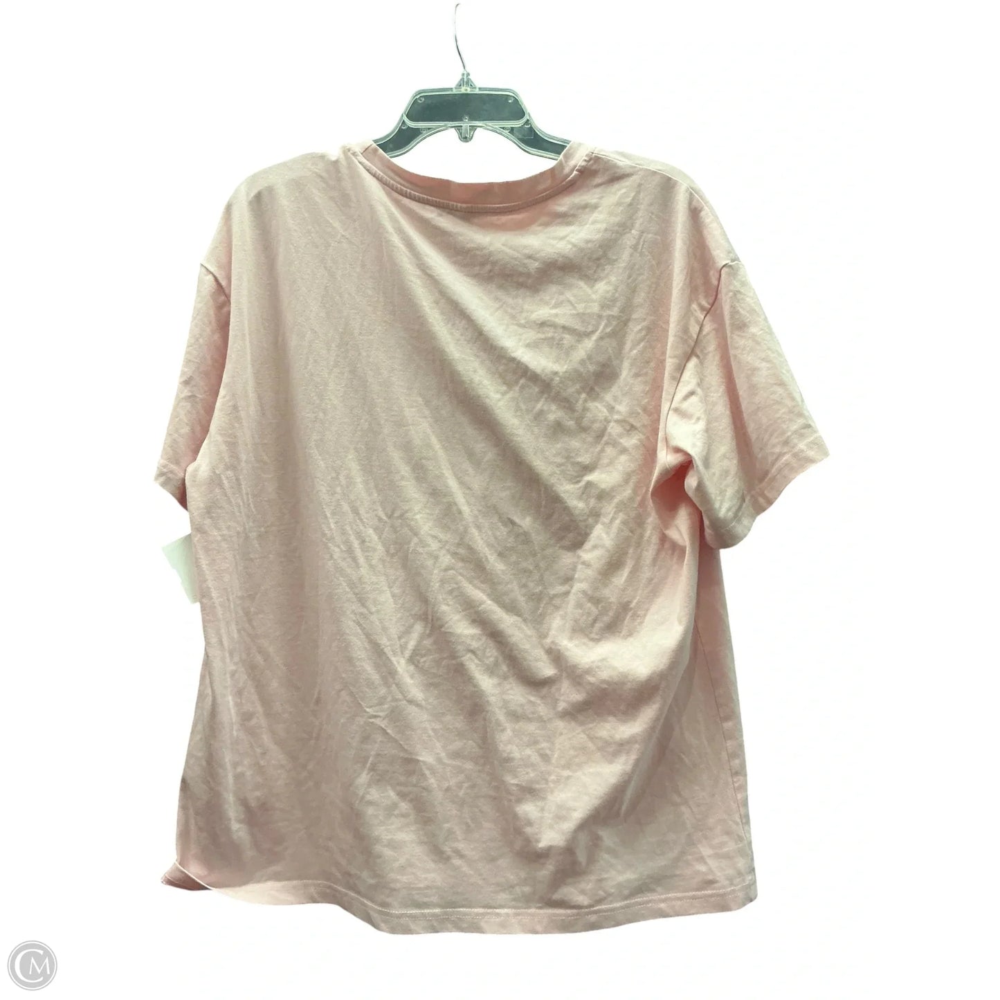 Top Short Sleeve Basic By Clothes Mentor In Pink, Size: L
